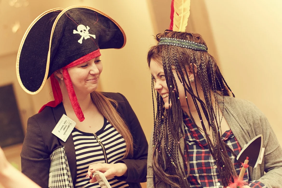 In a role quest, you can be anyone — a pirate, a rich man, or a Native American.